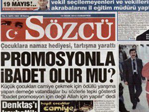 Sözcüden namaz düşmanlığı