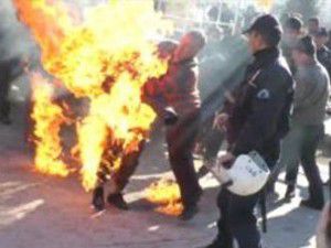 Alev topuna döndü!