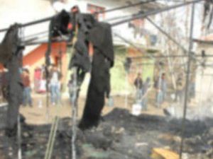 Vanda çadır yangını!