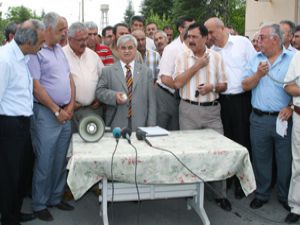 Konyada iş bırakma eylemi