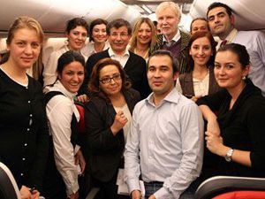 Davutoğluna havada sürpriz