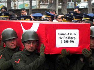 Konyalı askere son görev