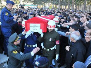 Konya şehidini uğurladı