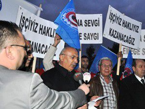 Türk Metal Sendikası İşçileri eylem yaptı
