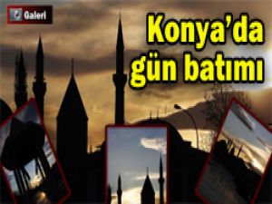 Konyada gün batımı