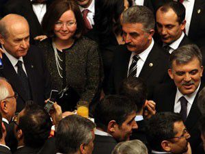 23 Nisan Resepsiyonuna eşli katılım