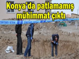 İnşaat temelinden top mermisi çıktı