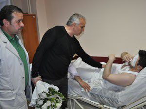 Konyaspordan yaralanan taraftara ziyaret