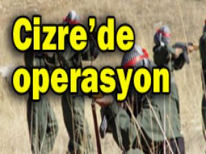 Cizrede terör örgütüne operasyon