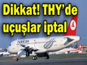THYde uçuşlar iptal edildi