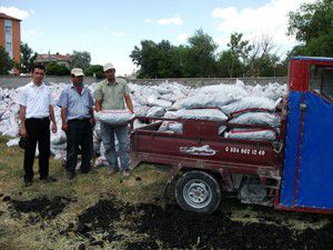 Karapınarda kömür dağıtımı başladı