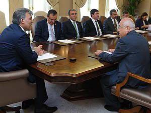 Komisyon Çankaya Köşküne çıktı