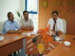 Ak Parti Karataydan Başkan Çevike ziyaret