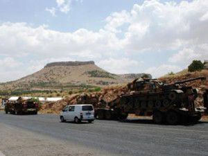 Suriye sınırına askeri sevkiyat