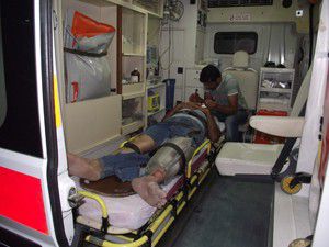 Otomobilin çarptığı şahıs yaralandı