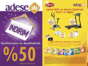 Adese’de yazlık ürünlerde indirim