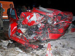 Ağrıda katliam gibi kaza