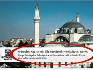 e-Devlet Kapısında İlk Büyükşehir Konya