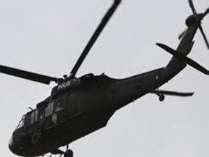 Yüksekovada Helikopter düştü