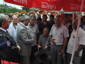 Şehit babasından Bakana çadır sitemi