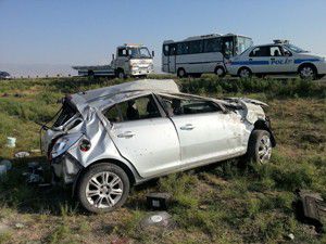 Konyada trafik kazası: 2 yaralı