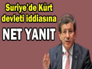 Davutoğlundan Suriye açıklaması
