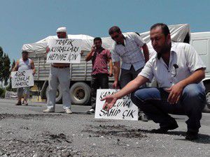 Nakliyecilerden fazla tonaj eylemi