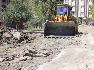 Ereğlide yol yapım çalışmaları