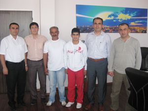 Şampiyon Judocudan Başkan Altay’a ziyaret