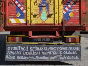 Kamyoncu sayfayı kapatmadı