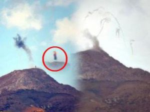 PKK bayrağı böyle imha edildi