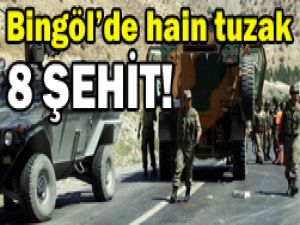 Bingölde 8 polis şehit oldu