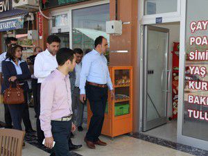 Başkan Altaydan esnaf ziyareti