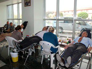 Kan bağışı kampanyasına destek oldular