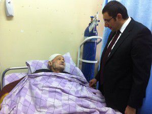 Hastaları da ziyaret etti