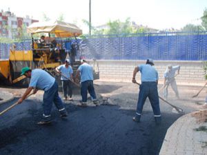Meramda yollar düzenleniyor