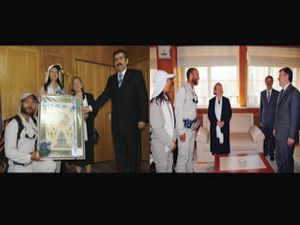 Altuntecim çiftinden Doğan ve Akyüreke ziyaret