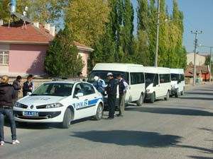 öğrenci servisleri denetimde