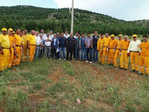Beyşehirde orman yangını tatbikatı