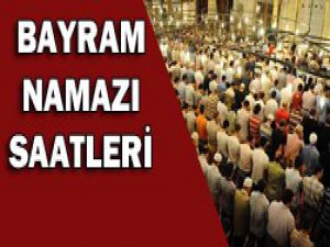 İşte bayram namazı vakitleri