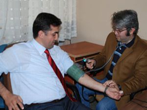 Kan bağışı kampanyasına destek