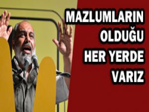 "Bu halkı yalnız bırakmayın"