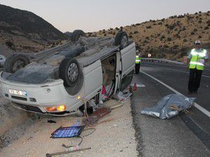 Konyada trafik kazası 1 ölü 5 yaralı