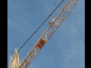 Konya da inşaat işçileri eylem yaptı