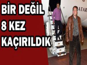Yaşadıklarını uçakta anlattılar