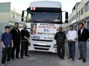 İHH-AYDER Suriyeye 54üncü yardım tırını gönderdi