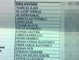 Yargı o listeden hangi isimleri sildi?