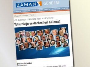 Zamandaki bildiriye imza vermedim