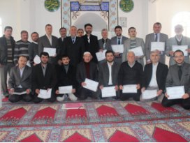 Müezzinlere Güzel Ezan Okuma sertifikası