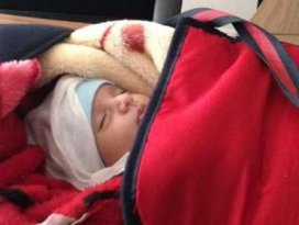 1.5 aylık bebek terk edildi